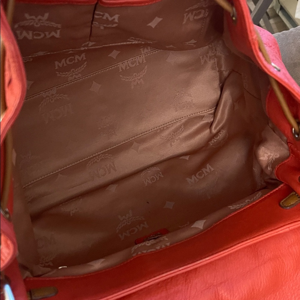 MCM Monogram Embossed Two Way Bag - Picture 6 of 8